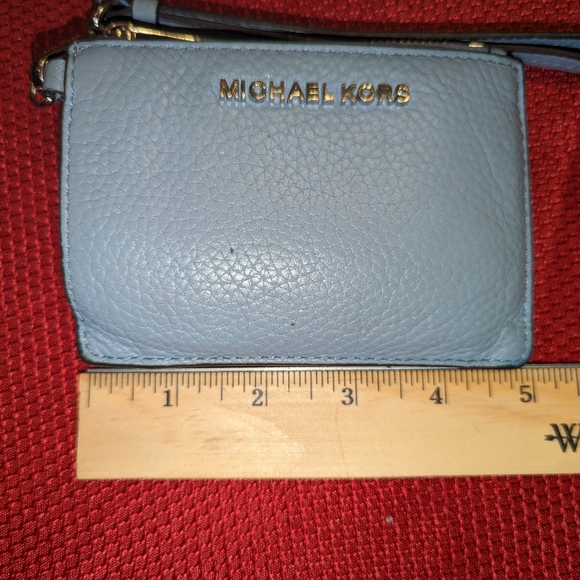 Michael Kors light blue wristlet - Picture 2 of 11